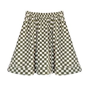 BURU Pink Label Everyday Mini Skirt - Olive & Ivory, Size M/L NWOT